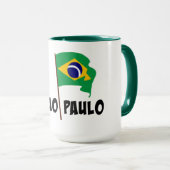 Mug São Paulo, Drapeau du Brésil, (Devant droit)