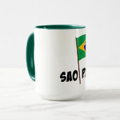 Mug São Paulo, Drapeau du Brésil, (Devant gauche)