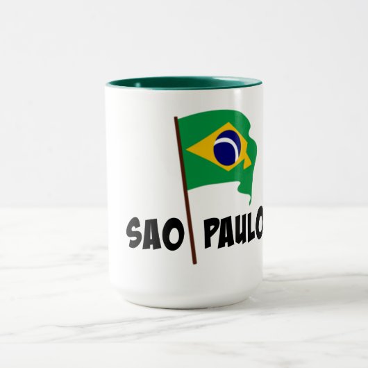 Mug Sao Paulo, Flag of Brazil, (Centre)