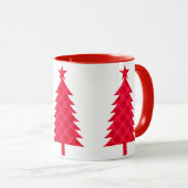 Mug Sapin de Noël à Gros Points Rouges (Devant droit)