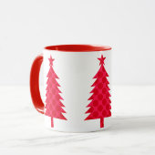 Mug Sapin de Noël à Gros Points Rouges (Devant gauche)