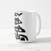 Mug Sapin de Noël abstrait (Devant droit)