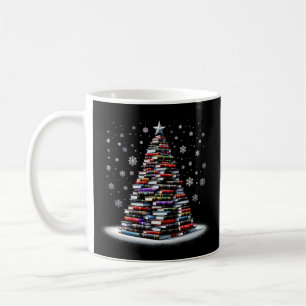 Mug Sapin de Noël Amour Lecture Livres Bibliothécaire