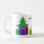 Mug Sapin de Noël avec cadeaux emballés (Gauche)