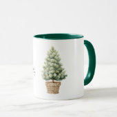 Mug Sapin de Noël dans un panier (Devant droit)