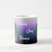 Mug Sapin de Noël dans une jardinière violette (Centre)