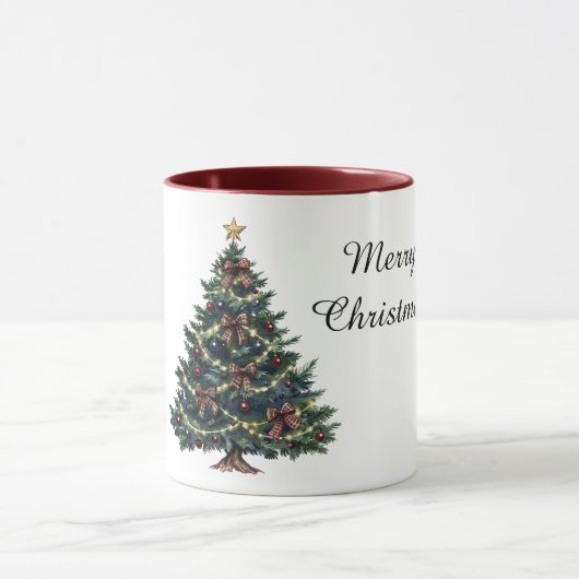 Mug Sapin de Noël de campagne (Centre)