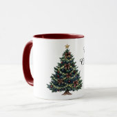Mug Sapin de Noël de campagne (Devant gauche)