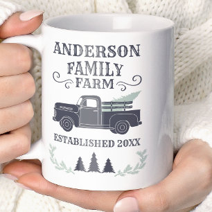 Mug Sapin de Noël de Ferme Maison Familiale Personnali