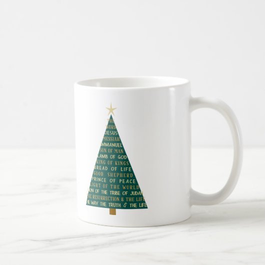 Mug Sapin de Noël des Noms de Jésus (Droite)