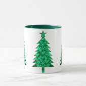 Mug Sapin de Noël Evergreen avec flocons de neige (Centre)