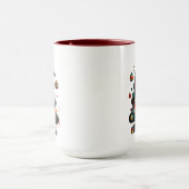 Mug Sapin de Noël géométrique (Centre)