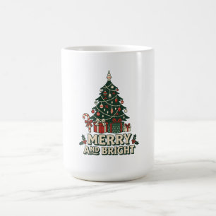 Mug Sapin de Noël Merry and Bright