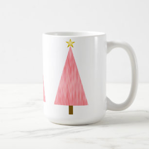 Mug Sapin de Noël moderne ombré rose corail