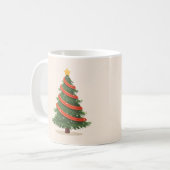 Mug Sapin de Noël, Noël, Minimaliste (Devant gauche)
