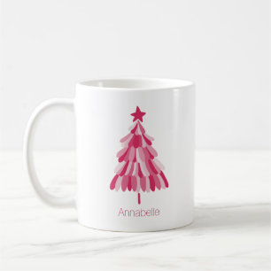 Mug Sapin de Noël rose pour les Fêtes