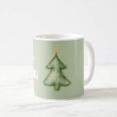Mug Sapin de Noël vert joyeux (Devant droit)