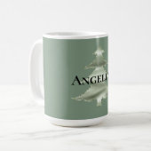 Mug Sapin de Noël vert menthe pistache olive (Devant gauche)