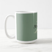 Mug Sapin de Noël vert menthe pistache olive (Gauche)