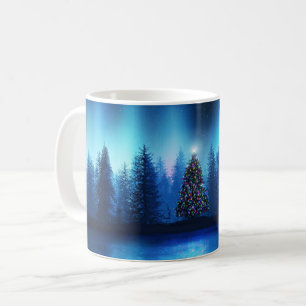 Mug sapin de Noël Xmas forêt paisible