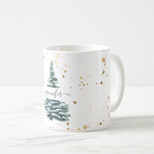 Mug Sapin d'hiver (Devant droit)