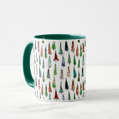 Mug sapins de Noël (Devant gauche)