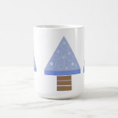 Mug Sapins de Noël Bleus Fantaisistes (Centre)