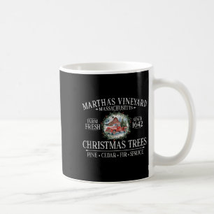 Mug Sapins de Noël de Martha's Vineyard Ma Camion Roug