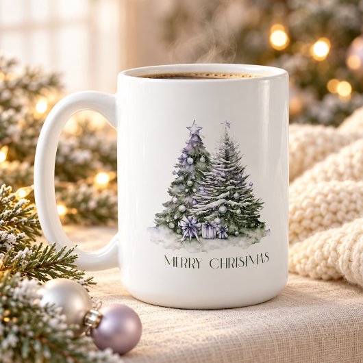 Mug Sapins de Noël élégants