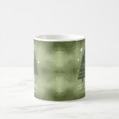 Mug Sapins de Noël et Flocons Vert ID863 (Centre)