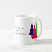 Mug Sapins de Noël Fantaisistes (Devant droit)