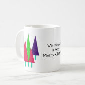 Mug Sapins de Noël Fantaisistes (Devant gauche)