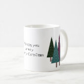 Mug Sapins de Noël Fantaisistes (Devant droit)