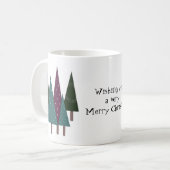 Mug Sapins de Noël Fantaisistes (Devant gauche)
