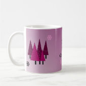 Mug Sapins de Noël Fantaisistes (Gauche)