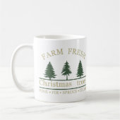 Mug Sapins de Noël frais de la ferme (Gauche)