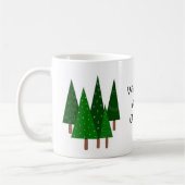 Mug Sapins de Noël verts (Gauche)