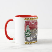 Mug Sapins de Noël vintage (Gauche)