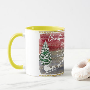 Mug Sapins de Noël vintage 