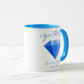 Mug Sapphire Gemstone. Bijouterie. 45 Anniversaire du (Devant droit)