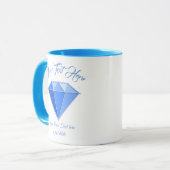 Mug Sapphire Gemstone. Bijouterie. 45 Anniversaire du  (Devant gauche)
