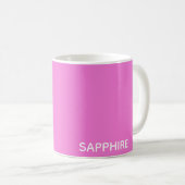 Mug Sapphire pink colour (Devant droit)