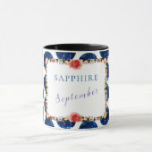 Mug Sapphire Septembre Birthstone Gemstone Art ✅ (Centre)