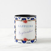Mug Sapphire Septembre Birthstone Gemstone Art ✅ (Centre)