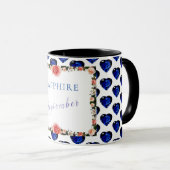 Mug Sapphire Septembre Birthstone Gemstone Art ✅ (Devant droit)