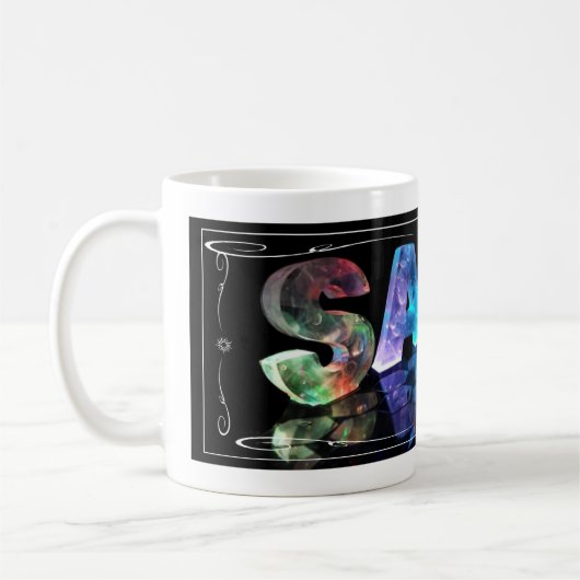 Mug Sara - la Sara nommée dans 3D s'allume (la (Gauche)