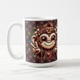Mug "Sara le singe de la paix" 