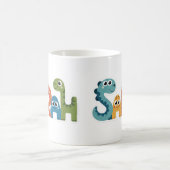 Mug Sarah Dinosaur Nom Cute Dino Lettres Design (Centre)