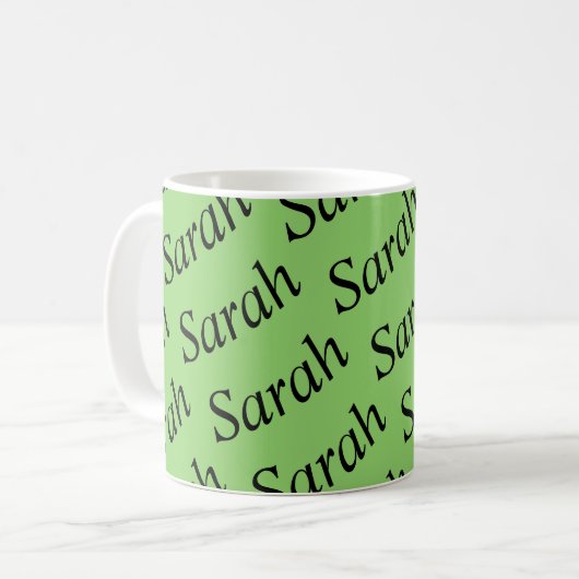 Mug Sarah du noir d'orphelin d'exposition (Devant gauche)