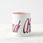 Mug Sarah, Nom, Logo, (Centre)